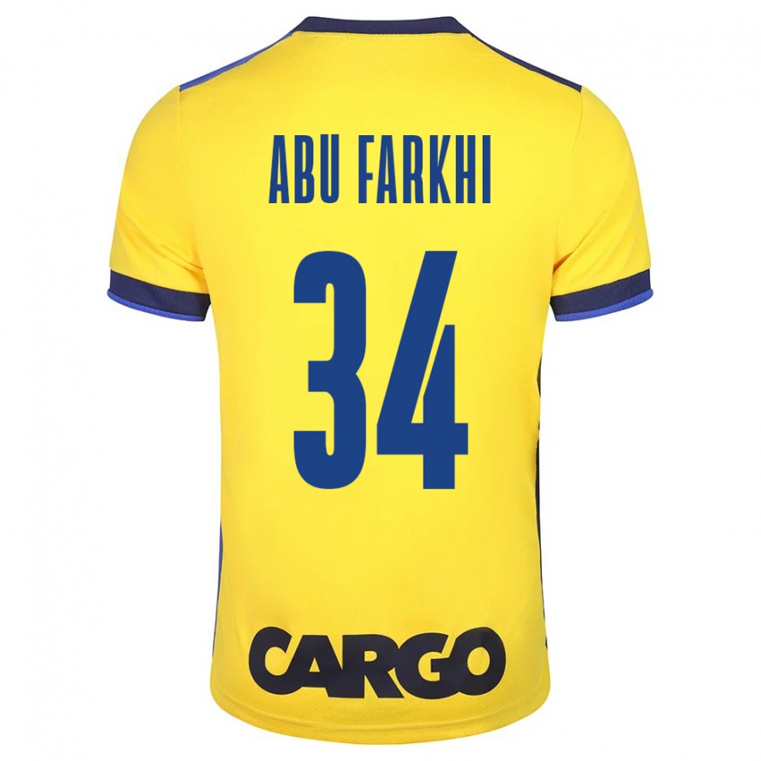 Mujer Camiseta Sayed Abu Farkhi #34 Amarillo 1ª Equipación 2023/24 La Camisa México