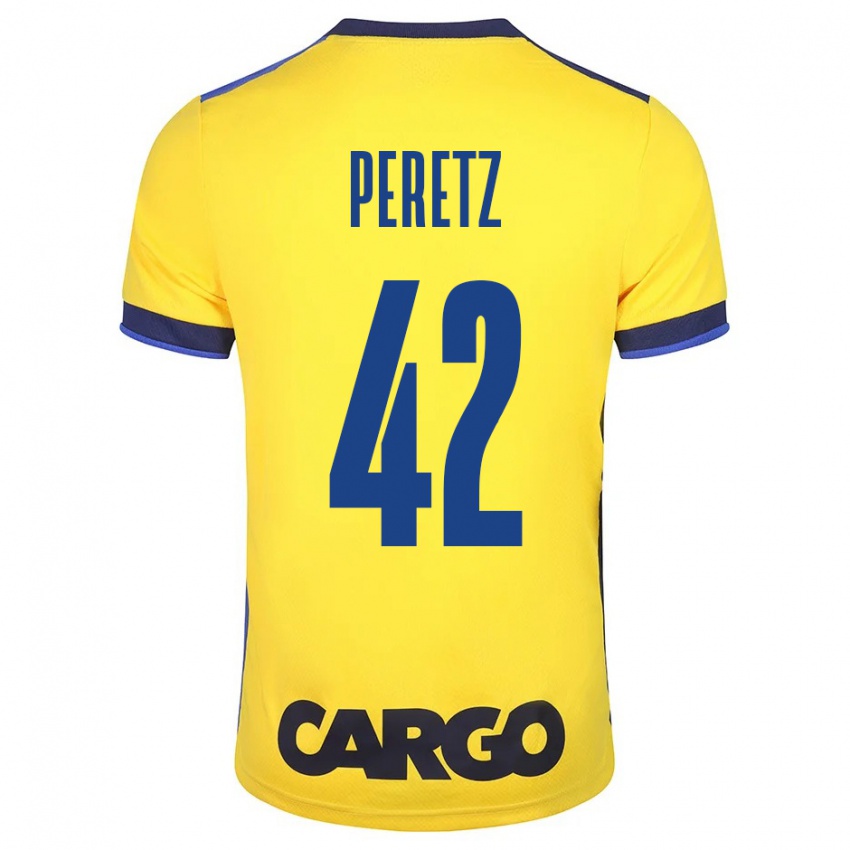 Mujer Camiseta Dor Peretz #42 Amarillo 1ª Equipación 2023/24 La Camisa México