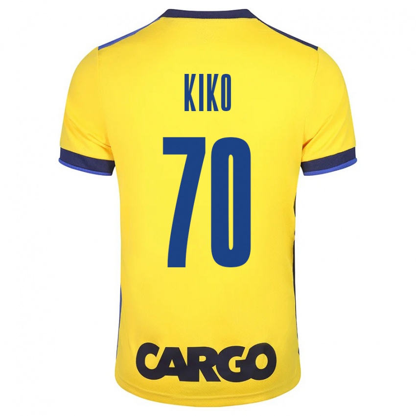 Mujer Camiseta Kiko Bondoso #70 Amarillo 1ª Equipación 2023/24 La Camisa México