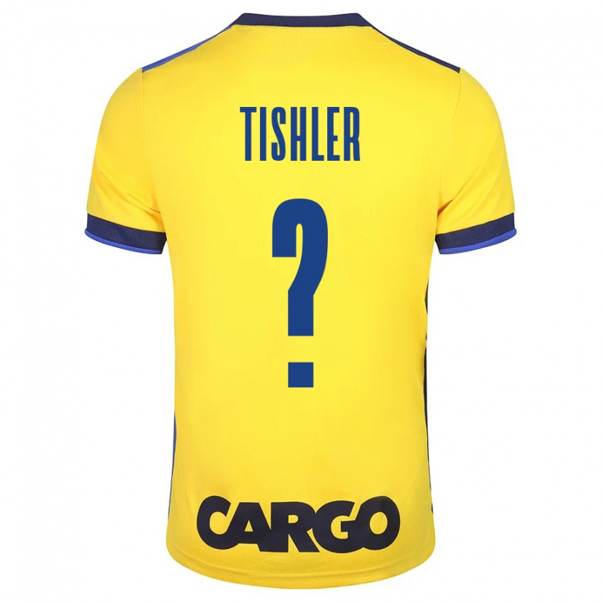 Mujer Camiseta Daniel Tishler #0 Amarillo 1ª Equipación 2023/24 La Camisa México