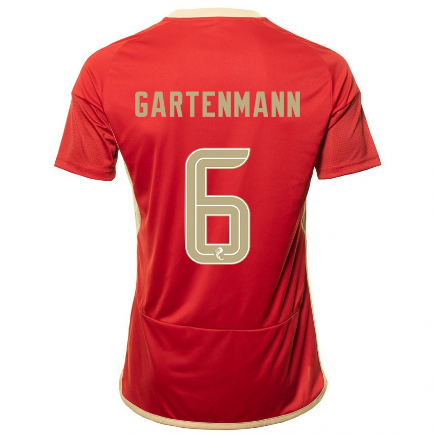 Mujer Camiseta Stefan Gartenmann #6 Rojo 1ª Equipación 2023/24 La Camisa México