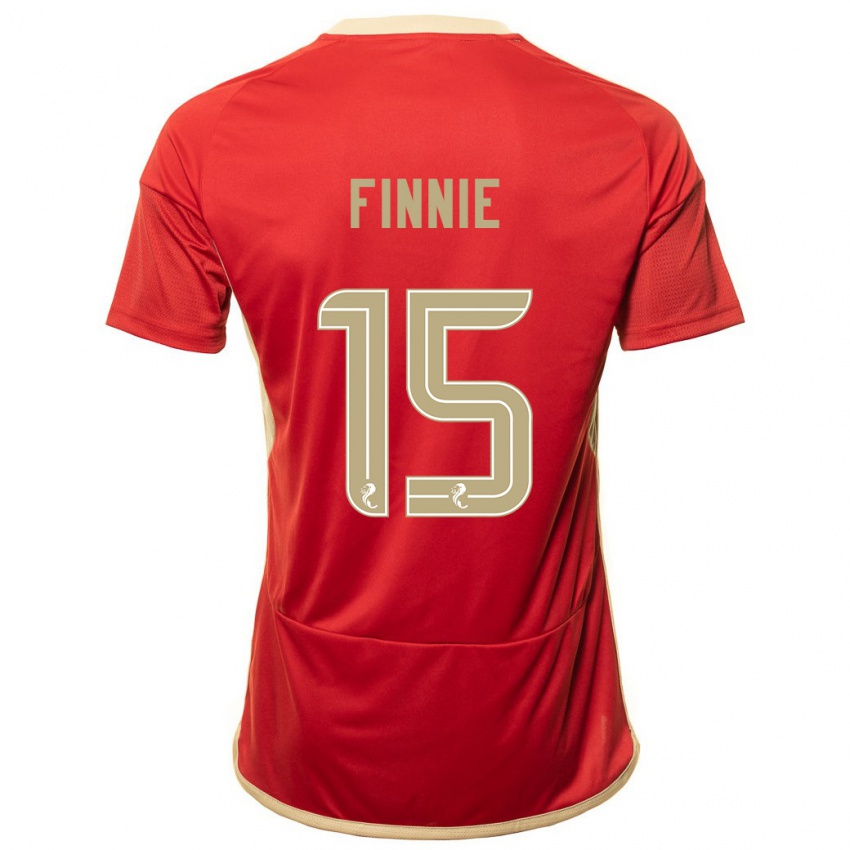 Mujer Camiseta Maddison Finnie #15 Rojo 1ª Equipación 2023/24 La Camisa México