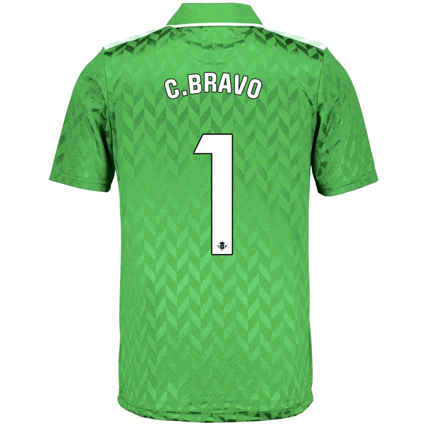 Mujer Camiseta Claudio Bravo #1 Verde 2ª Equipación 2023/24 La Camisa México