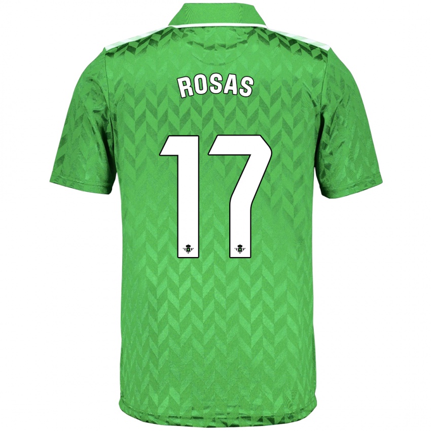 Mujer Camiseta Berto Rosas #17 Verde 2ª Equipación 2023/24 La Camisa México