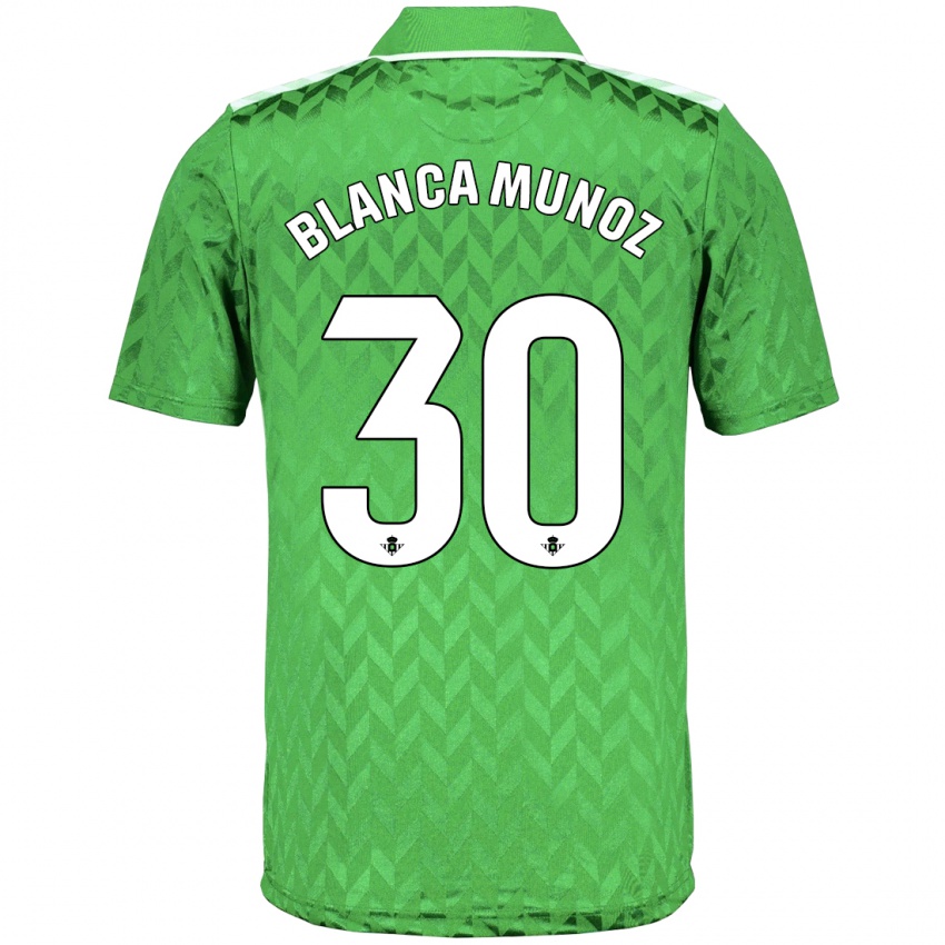 Mujer Camiseta Blanca Muñoz #30 Verde 2ª Equipación 2023/24 La Camisa México