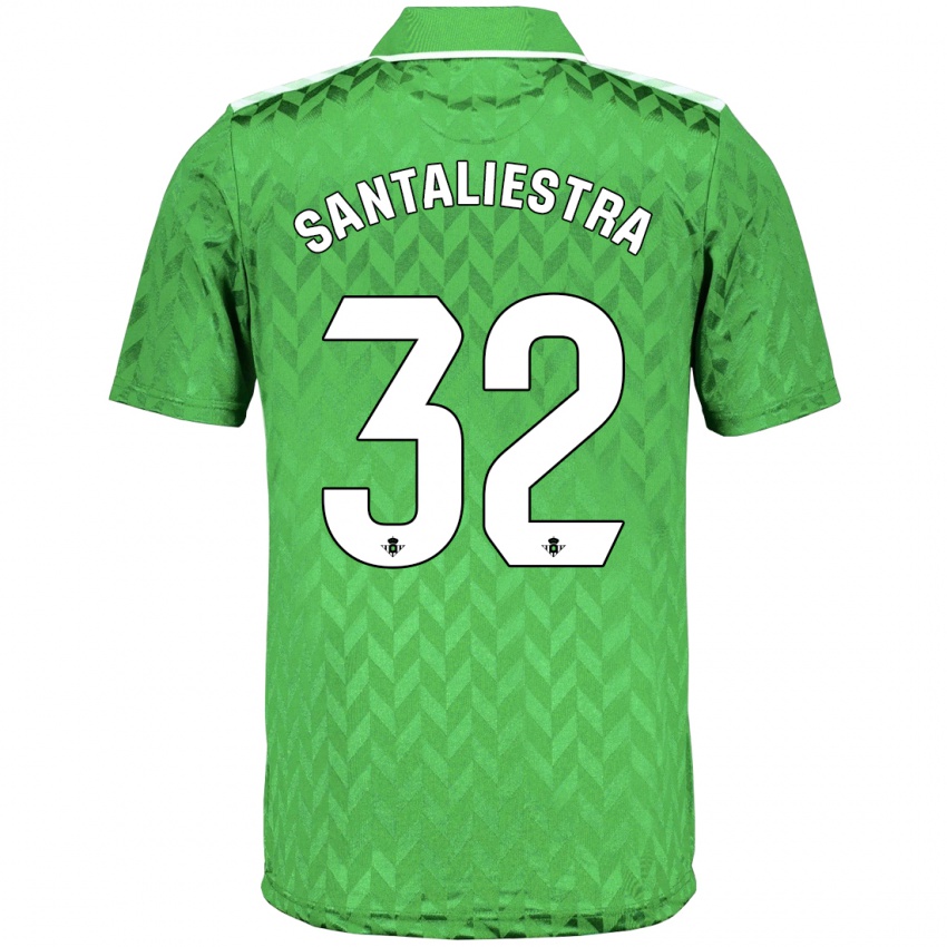 Mujer Camiseta Carla Santaliestra #32 Verde 2ª Equipación 2023/24 La Camisa México