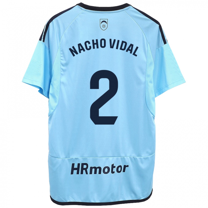 Mujer Camiseta Nacho Vidal #2 Azul 2ª Equipación 2023/24 La Camisa México