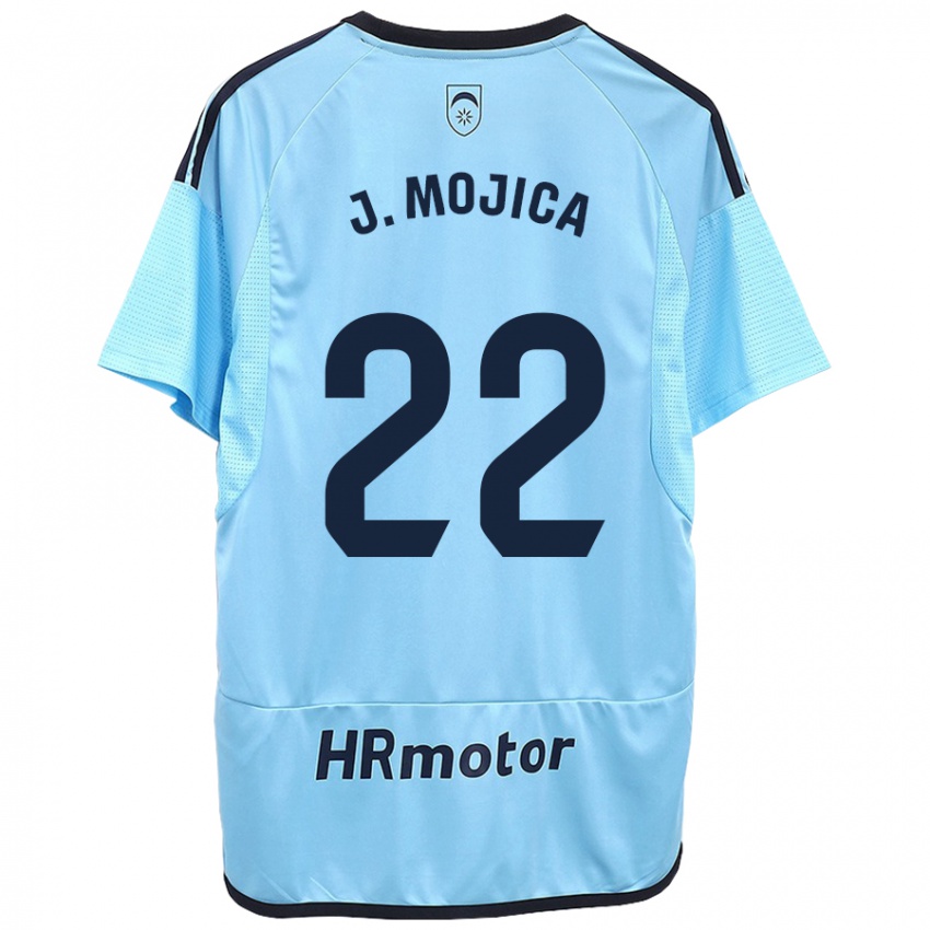 Mujer Camiseta Johan Mojica #22 Azul 2ª Equipación 2023/24 La Camisa México