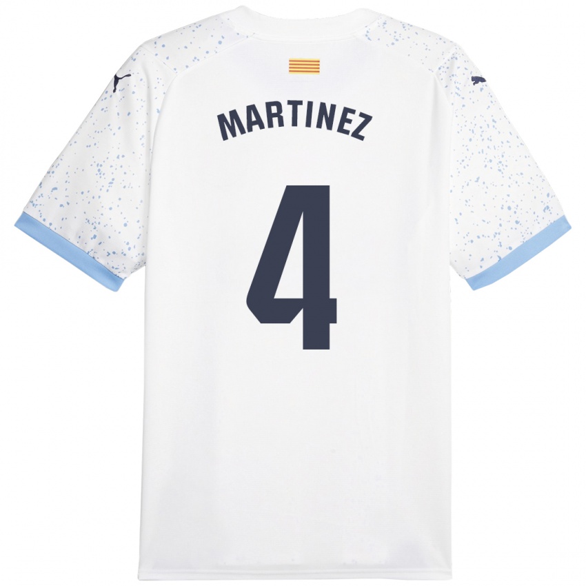 Mujer Camiseta Arnau Martínez #4 Blanco 2ª Equipación 2023/24 La Camisa México