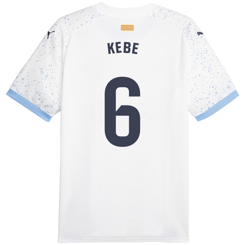 Mujer Camiseta Ibrahima Kébé #6 Blanco 2ª Equipación 2023/24 La Camisa México