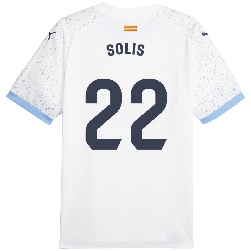 Mujer Camiseta Jhon Solís #22 Blanco 2ª Equipación 2023/24 La Camisa México