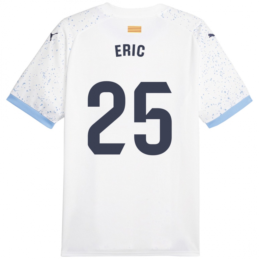 Mujer Camiseta Eric Garcia #25 Blanco 2ª Equipación 2023/24 La Camisa México