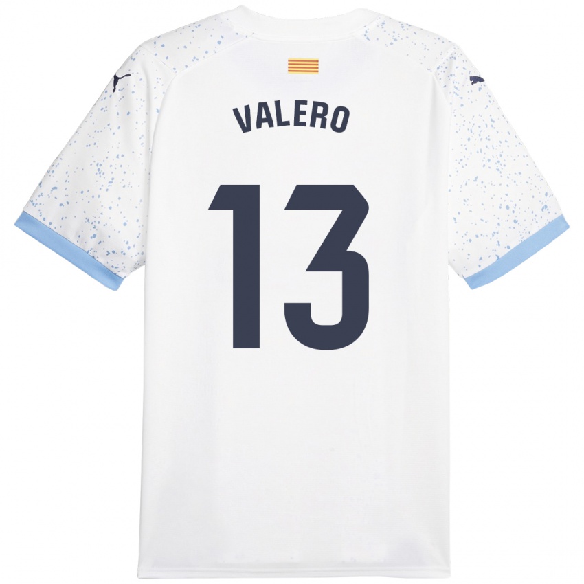 Mujer Camiseta Eliana Valero #13 Blanco 2ª Equipación 2023/24 La Camisa México