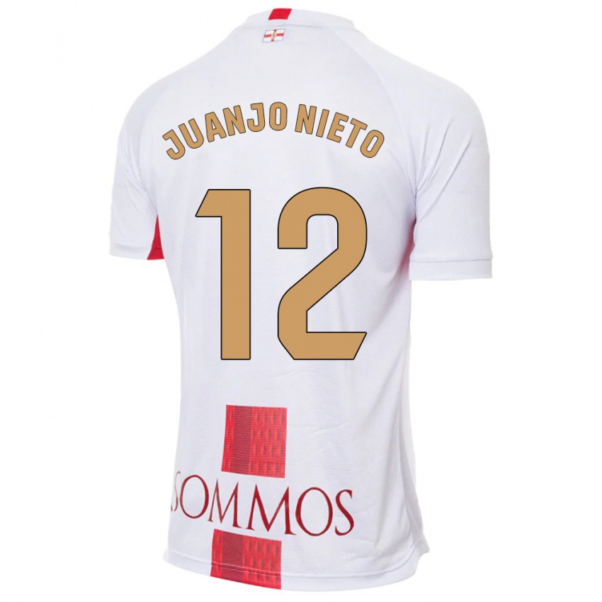 Mujer Camiseta Juanjo Nieto #12 Blanco 2ª Equipación 2023/24 La Camisa México