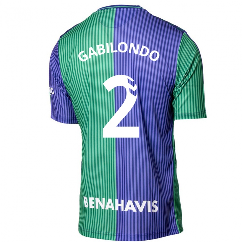 Mujer Camiseta Jokin Gabilondo #2 Verde Azul 2ª Equipación 2023/24 La Camisa México