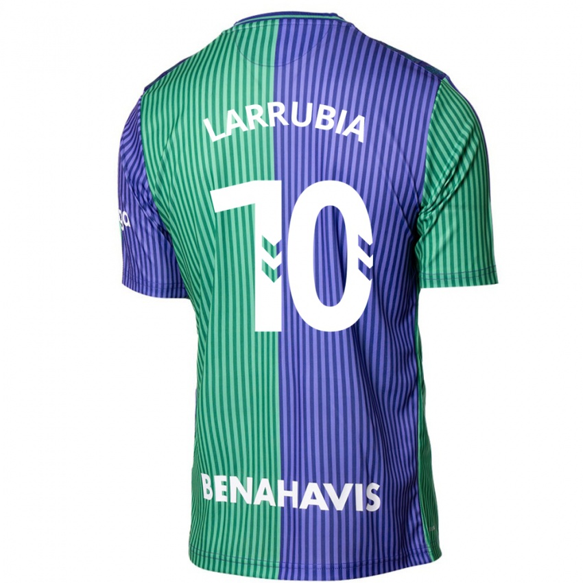 Mujer Camiseta David Larrubia #10 Verde Azul 2ª Equipación 2023/24 La Camisa México