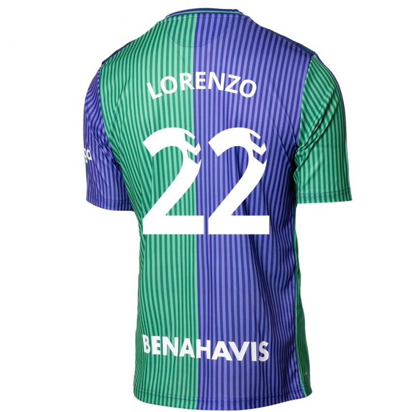 Mujer Camiseta Dani Lorenzo #22 Verde Azul 2ª Equipación 2023/24 La Camisa México