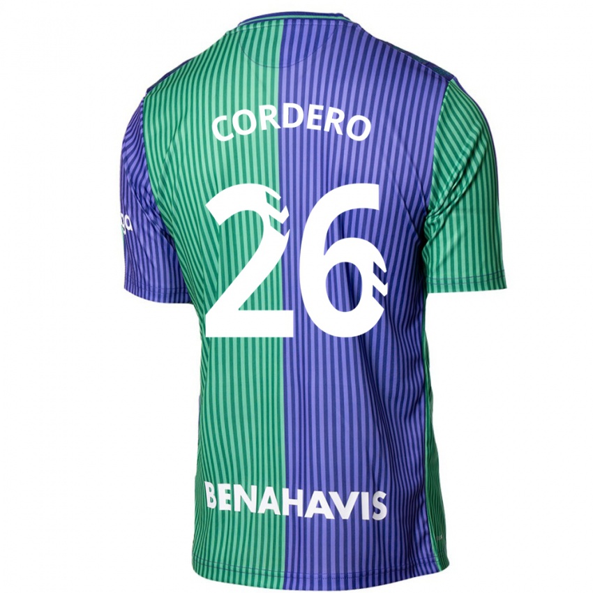 Mujer Camiseta Antonio Cordero #26 Verde Azul 2ª Equipación 2023/24 La Camisa México