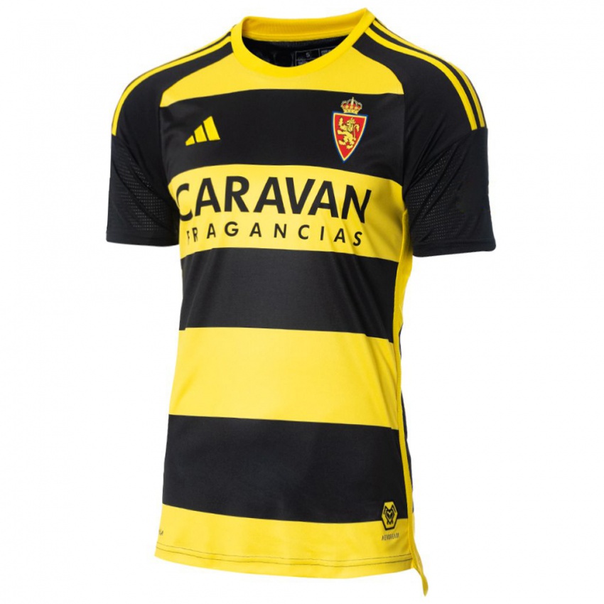 Mujer Camiseta Jaume Grau #5 Negro Amarillo 2ª Equipación 2023/24 La Camisa México