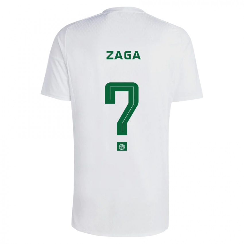 Mujer Camiseta Binyamin Zaga #0 Verde Azul 2ª Equipación 2023/24 La Camisa México