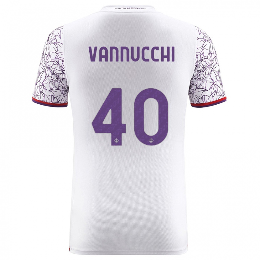 Mujer Camiseta Tommaso Vannucchi #40 Blanco 2ª Equipación 2023/24 La Camisa México