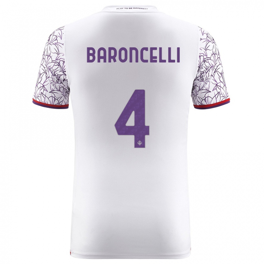 Mujer Camiseta Leonardo Baroncelli #4 Blanco 2ª Equipación 2023/24 La Camisa México