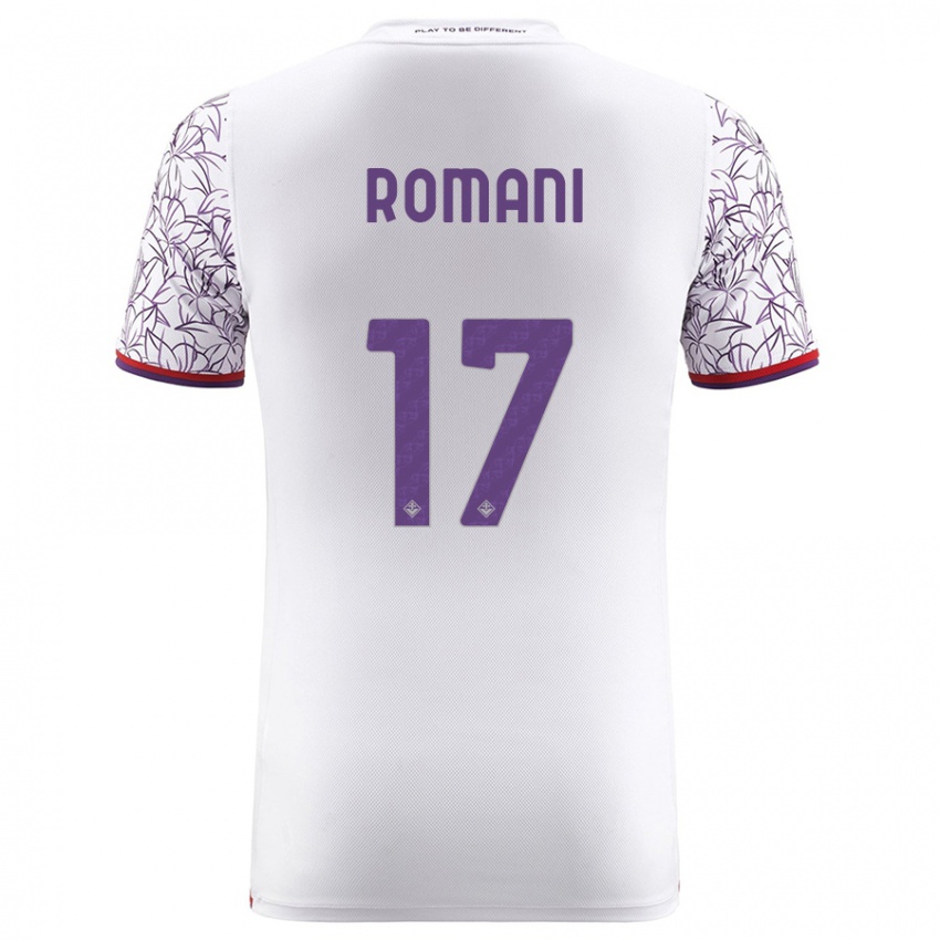 Mujer Camiseta Lorenzo Romani #17 Blanco 2ª Equipación 2023/24 La Camisa México