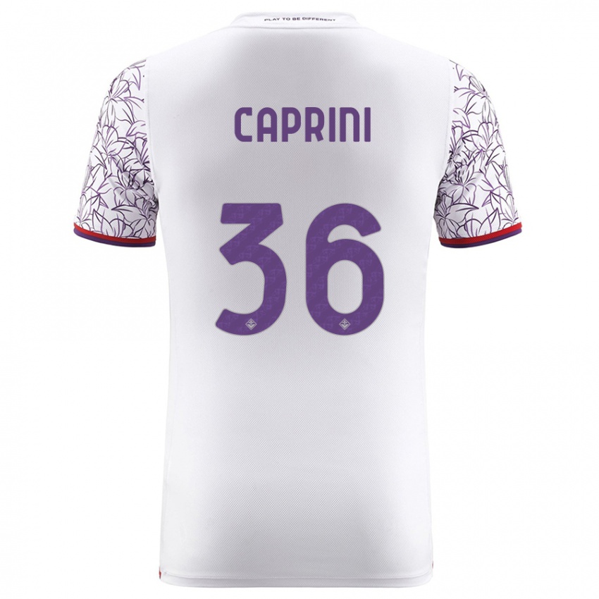 Mujer Camiseta Maat Daniel Caprini #36 Blanco 2ª Equipación 2023/24 La Camisa México