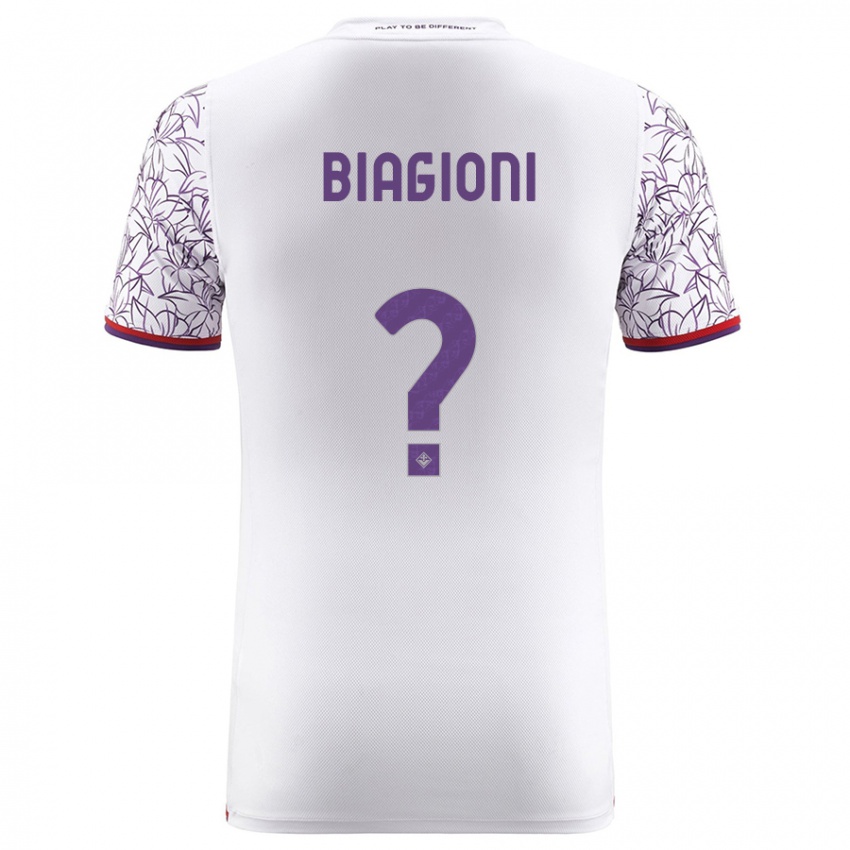 Mujer Camiseta Lorenzo Biagioni #0 Blanco 2ª Equipación 2023/24 La Camisa México