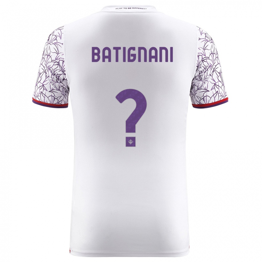 Mujer Camiseta Francesco Batignani #0 Blanco 2ª Equipación 2023/24 La Camisa México