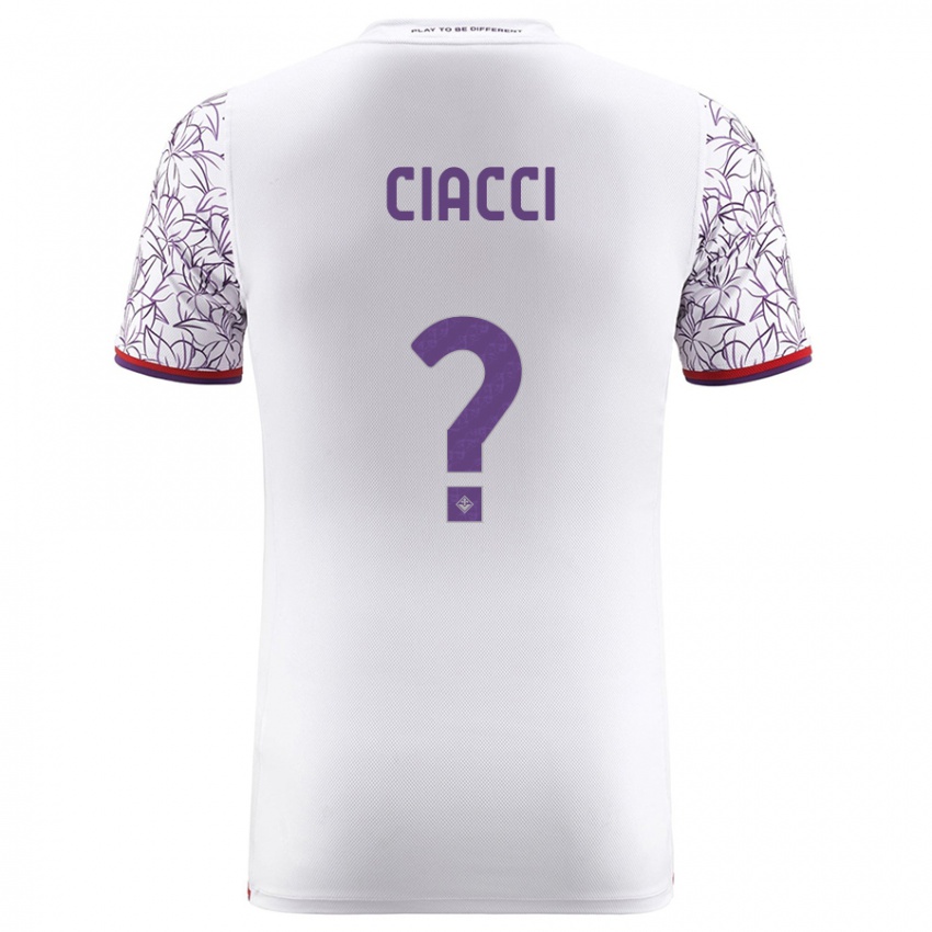 Mujer Camiseta Niccolò Ciacci #0 Blanco 2ª Equipación 2023/24 La Camisa México