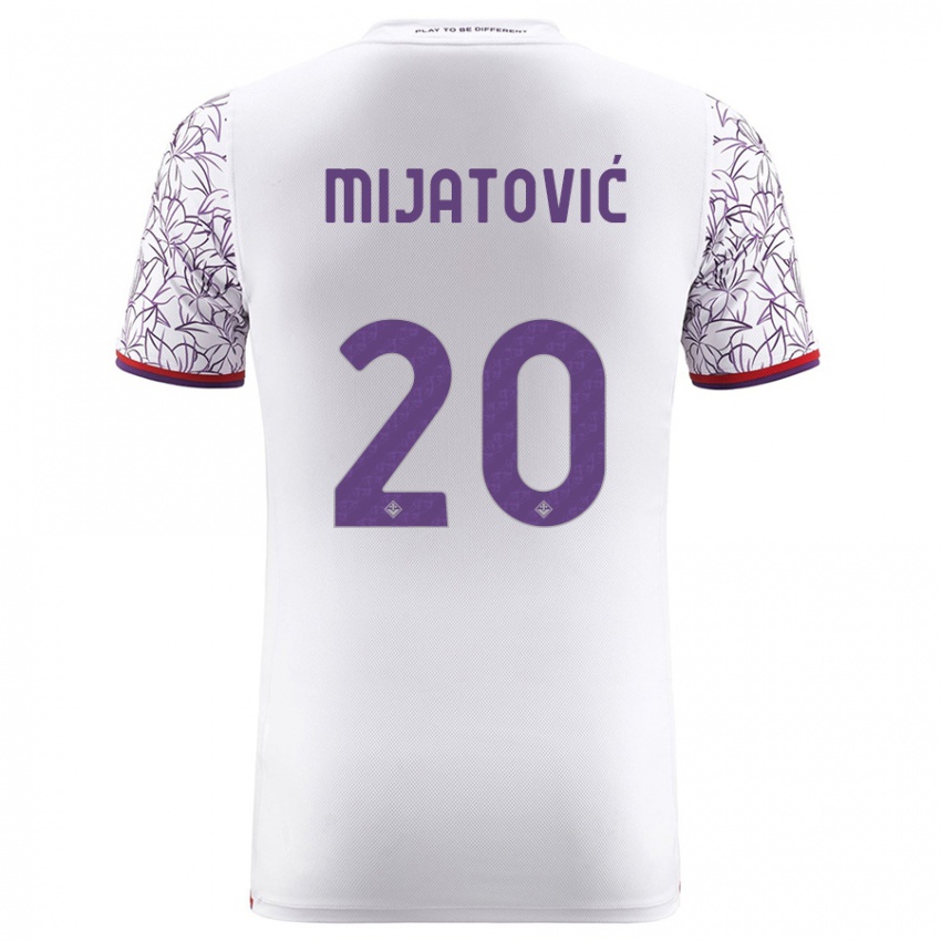 Mujer Camiseta Milica Mijatović #20 Blanco 2ª Equipación 2023/24 La Camisa México