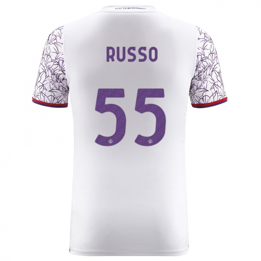 Mujer Camiseta Federica Russo #55 Blanco 2ª Equipación 2023/24 La Camisa México