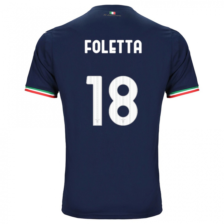 Mujer Camiseta Isabella Foletta #18 Armada 2ª Equipación 2023/24 La Camisa México