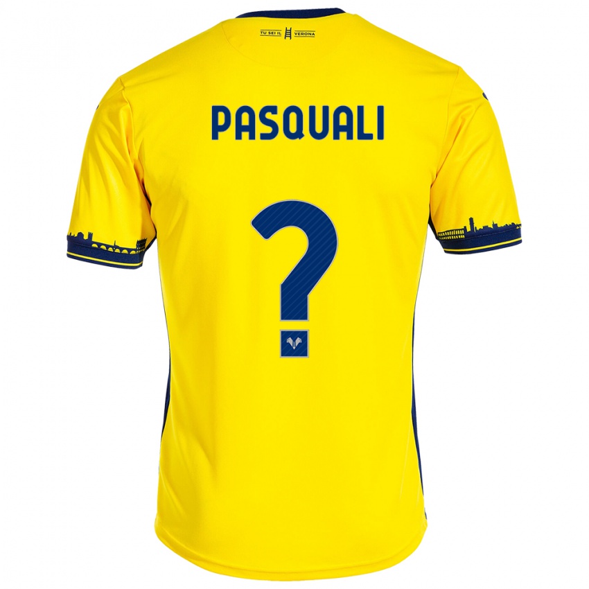 Mujer Camiseta Lorenzo Pasquali #0 Amarillo 2ª Equipación 2023/24 La Camisa México