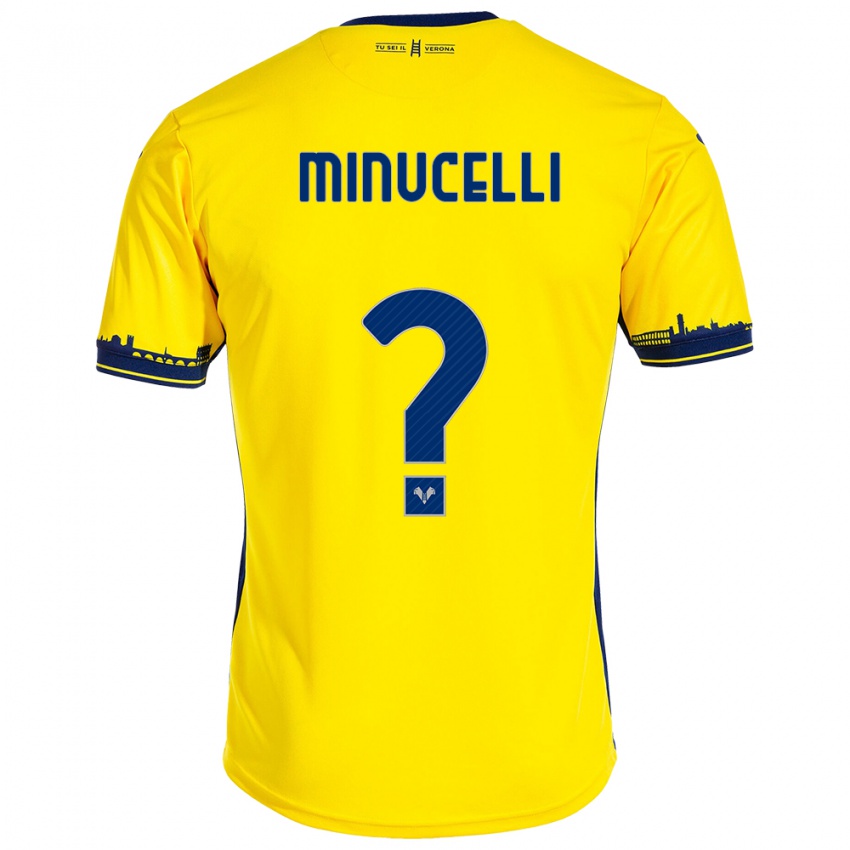Mujer Camiseta Filippo Minucelli #0 Amarillo 2ª Equipación 2023/24 La Camisa México