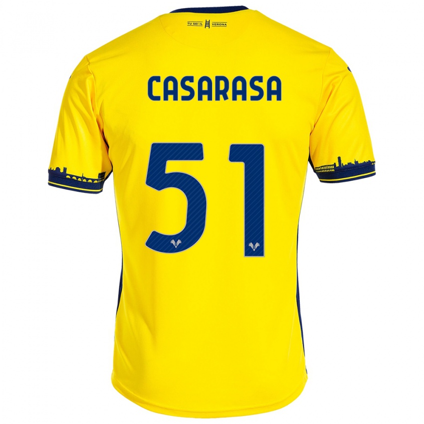 Mujer Camiseta Asia Casarasa #51 Amarillo 2ª Equipación 2023/24 La Camisa México