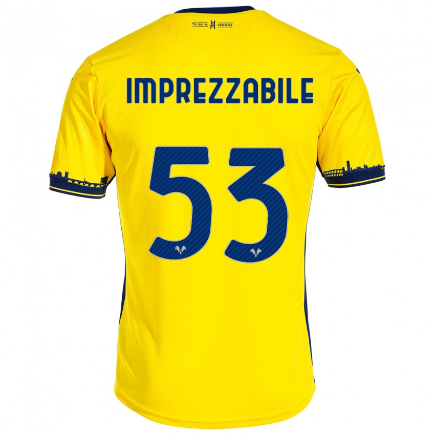 Mujer Camiseta Francesca Imprezzabile #53 Amarillo 2ª Equipación 2023/24 La Camisa México