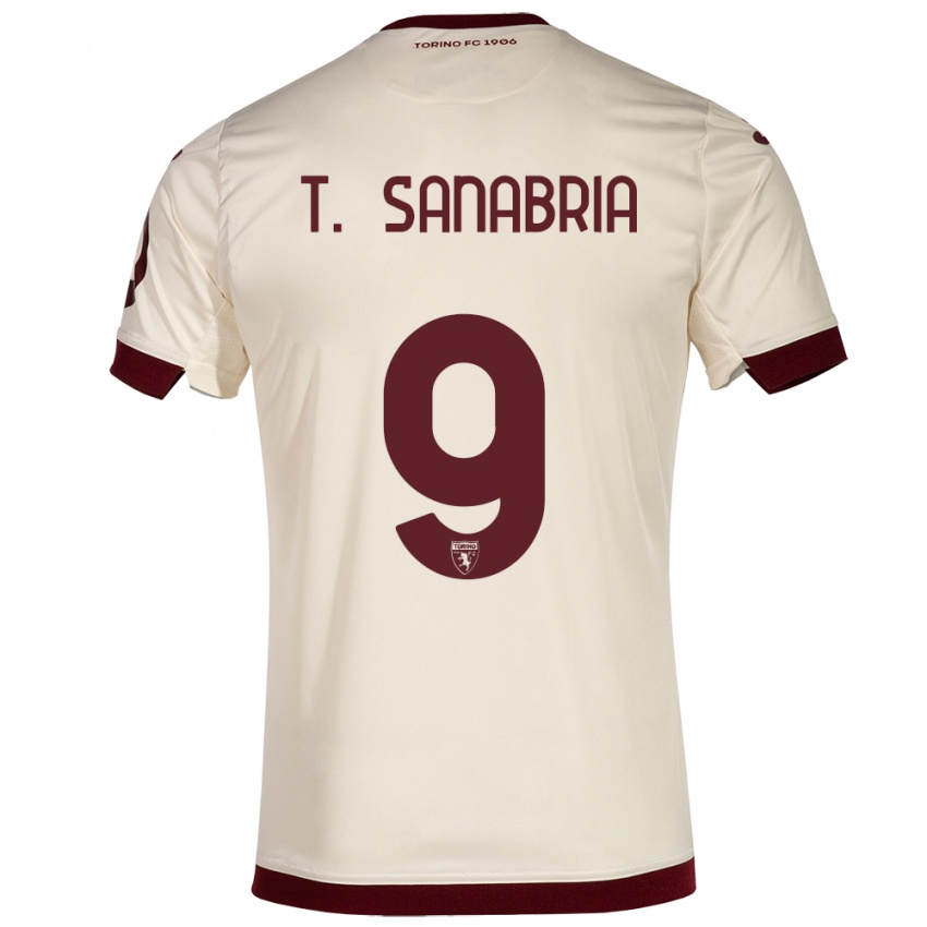 Mujer Camiseta Antonio Sanabria #9 Champán 2ª Equipación 2023/24 La Camisa México