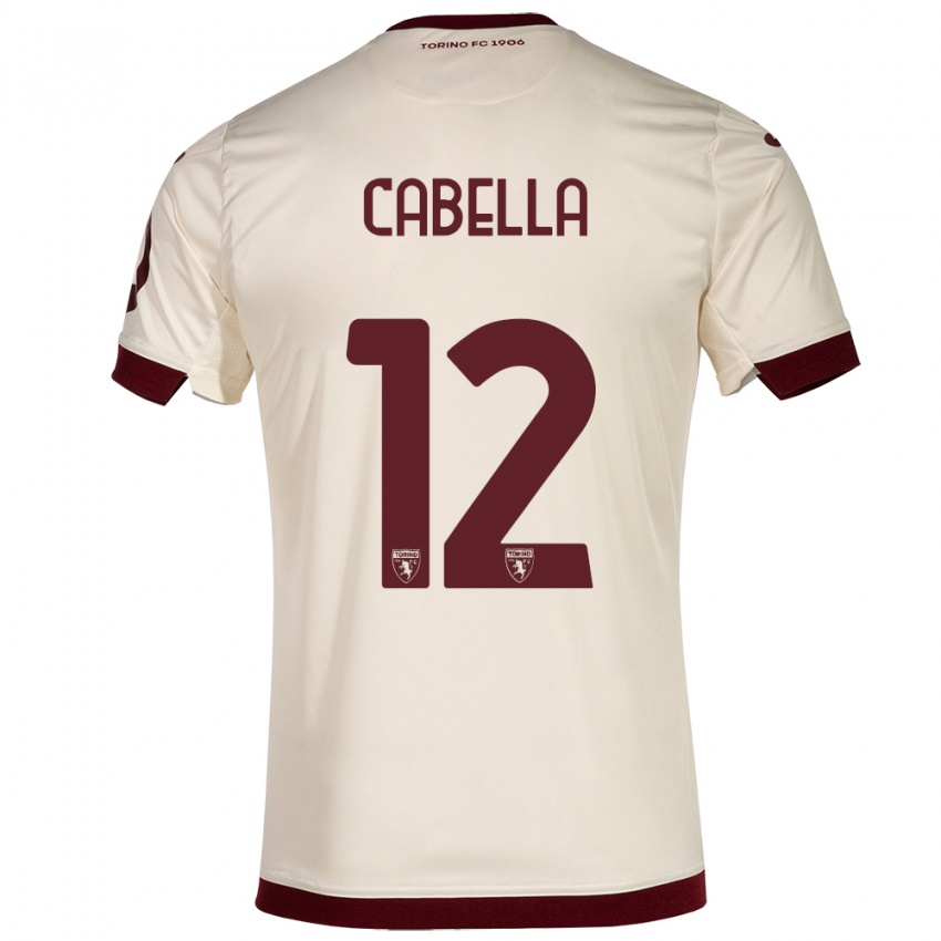 Mujer Camiseta Matteo Cabella #12 Champán 2ª Equipación 2023/24 La Camisa México