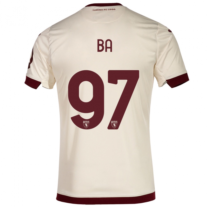 Mujer Camiseta El-Hadji Ba #97 Champán 2ª Equipación 2023/24 La Camisa México