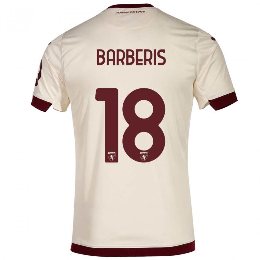 Mujer Camiseta Laura Barberis #18 Champán 2ª Equipación 2023/24 La Camisa México