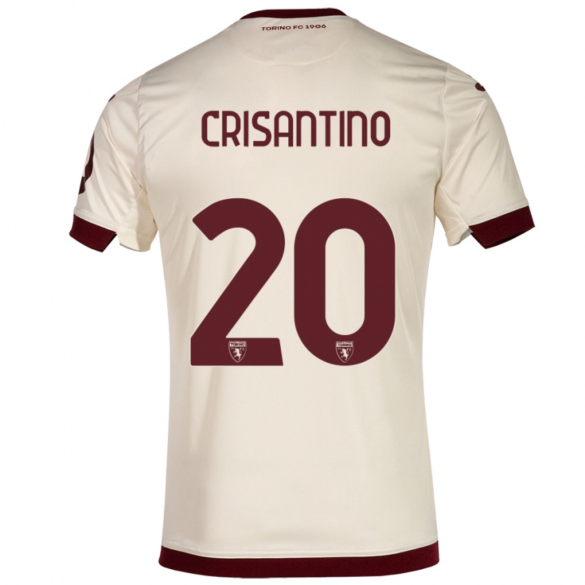 Mujer Camiseta Giulia Crisantino #20 Champán 2ª Equipación 2023/24 La Camisa México