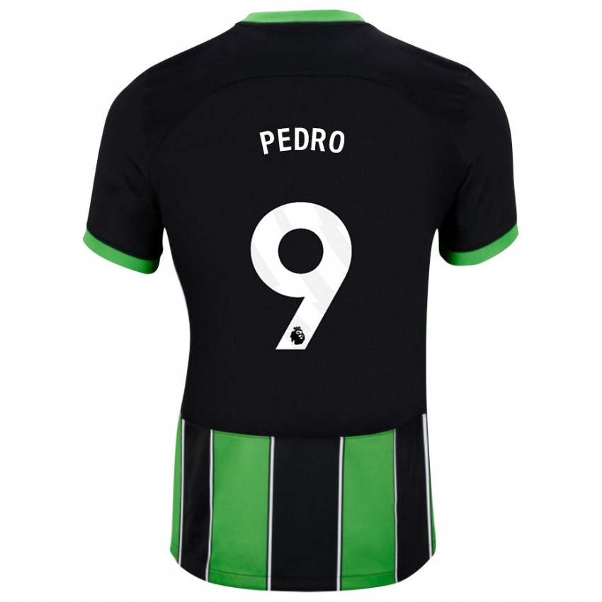 Mujer Camiseta João Pedro #9 Verde Negro 2ª Equipación 2023/24 La Camisa México