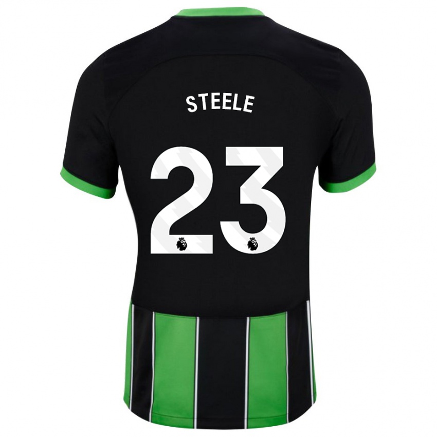 Mujer Camiseta Jason Steele #23 Verde Negro 2ª Equipación 2023/24 La Camisa México
