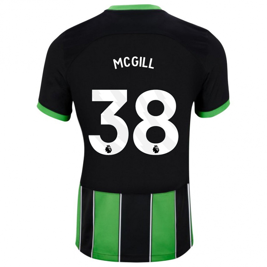 Mujer Camiseta Tom Mcgill #38 Verde Negro 2ª Equipación 2023/24 La Camisa México