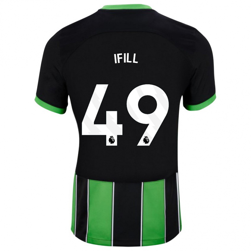Mujer Camiseta Marcus Ifill #49 Verde Negro 2ª Equipación 2023/24 La Camisa México