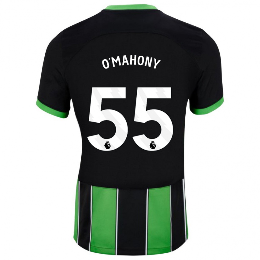 Mujer Camiseta Mark O'mahony #55 Verde Negro 2ª Equipación 2023/24 La Camisa México