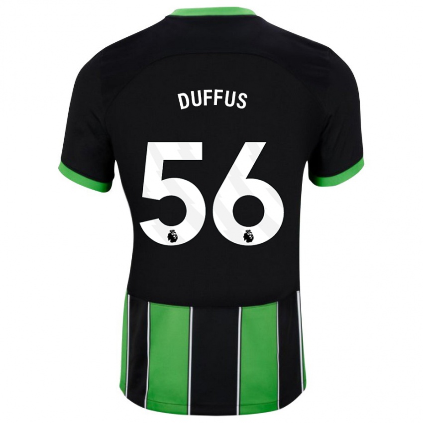 Mujer Camiseta Josh Duffus #56 Verde Negro 2ª Equipación 2023/24 La Camisa México