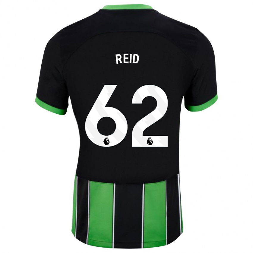 Mujer Camiseta Tommy Reid #62 Verde Negro 2ª Equipación 2023/24 La Camisa México